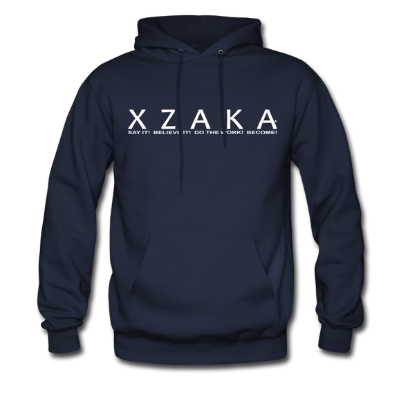 XZAKA Men "Say It" Motivational Hoodie - M7106 - navy