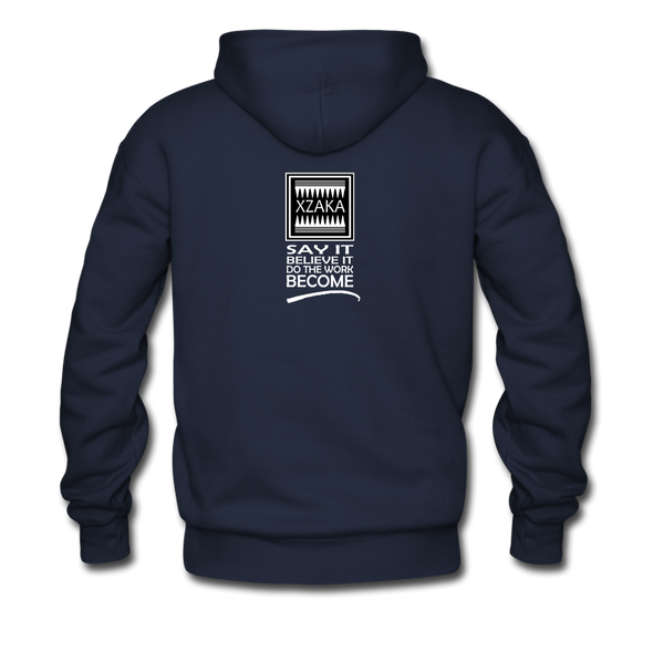 XZAKA Men "Say It" Motivational Hoodie - M7106 - navy