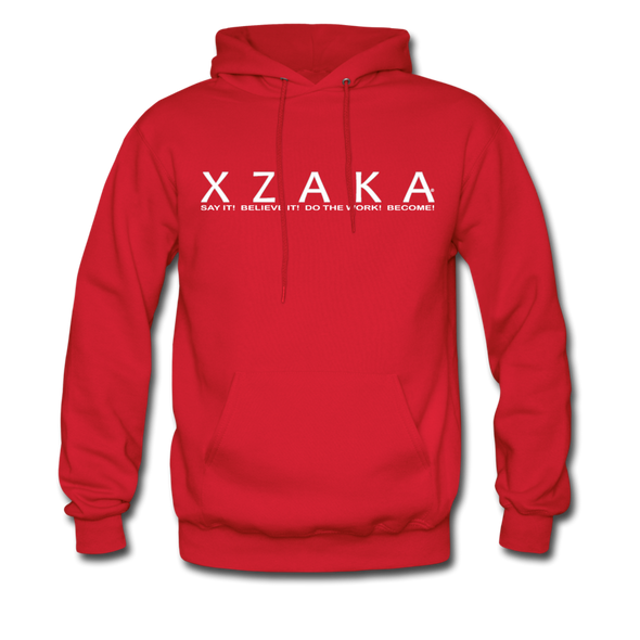 XZAKA Men "Say It" Motivational Hoodie - M7106 - red