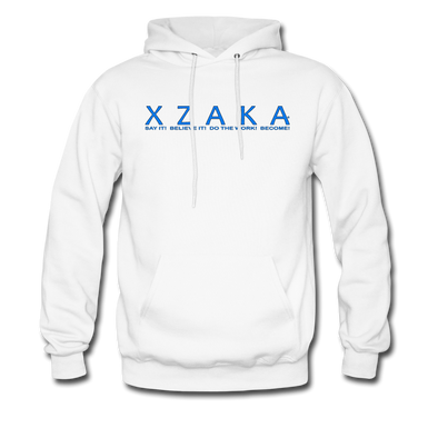 XZAKA Men "Say It" Motivational Hoodie - M7105 - white