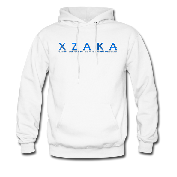 XZAKA Men "Say It" Motivational Hoodie - M7105 - white