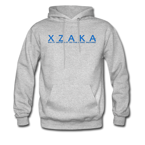 XZAKA Men "Say It" Motivational Hoodie - M7105 - heather gray