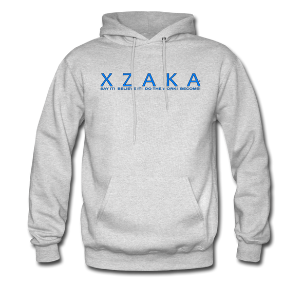 XZAKA Men "Say It" Motivational Hoodie - M7105 - ash 