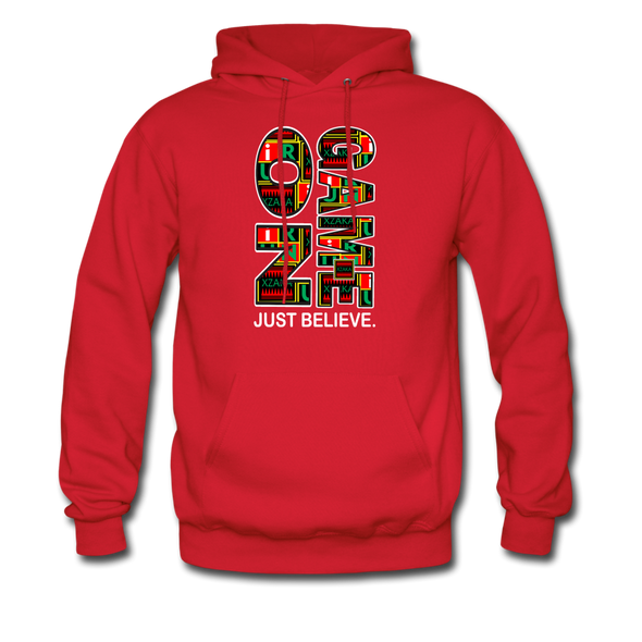 XZAKA Men "Game On" Motivational Hoodie - M7110 - red