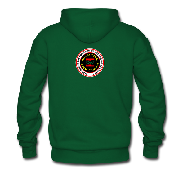 XZAKA Men "Game On" Motivational Hoodie - M7110 - forest green