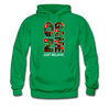 XZAKA Men "Game On" Motivational Hoodie - M7110 - kelly green