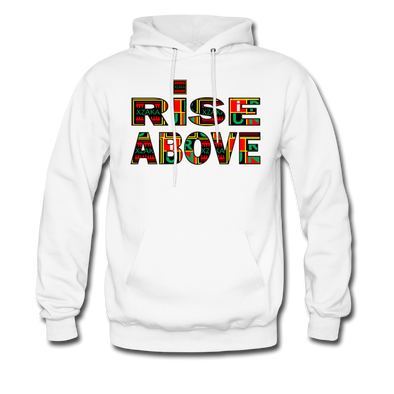 XZAKA Men "Rise Above" Motivational Hoodie - M7107 - white