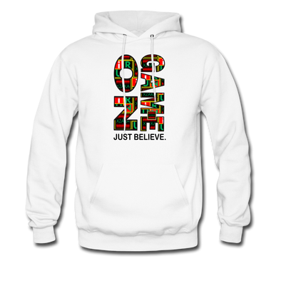 XZAKA Men "Game On" Motivational Hoodie - M7109 - white