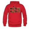 XZAKA Men "Rise Above" Motivational Hoodie - M7108 - red