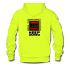 XZAKA Men "Make It Happen" Motivational Hoodie - M7110 - safety green