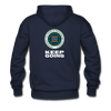 XZAKA Men "Never Give Up" Motivational Hoodie - M7114 - navy