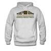 XZAKA Men "Passion Never Fails" Motivational Hoodie - M7116 - ash 