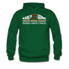 XZAKA Men "Passion Never Fails" Motivational Hoodie - M7117 - forest green