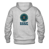 XZAKA Men "Inhale-Exhale-Smile!" Motivational Hoodie - M7120 - heather gray