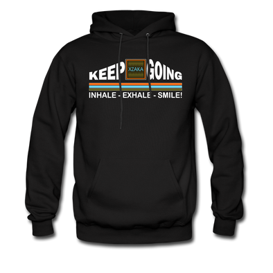 XZAKA Men "Passion Never Fails" Motivational Hoodie - M7121 - black