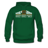 XZAKA Men "Passion Never Fails" Motivational Hoodie - M7121 - forest green