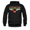 XZAKA Men "Self-Talk Power" Motivational Hoodie - M7123 - black