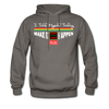 XZAKA Men "Self-Talk Power" Motivational Hoodie - M7123 - asphalt gray