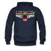 XZAKA Men "Self-Talk Power" Motivational Hoodie - M7123 - navy