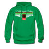 XZAKA Men "Self-Talk Power" Motivational Hoodie - M7123 - kelly green