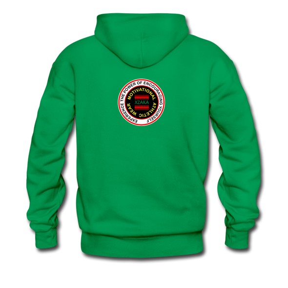 XZAKA Men "Self-Talk Power" Motivational Hoodie - M7123 - kelly green