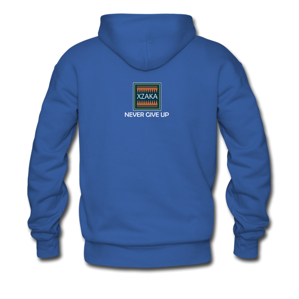 XZAKA Men "Self-Talk Power" Motivational Hoodie - M7125 - royal blue