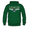 XZAKA Men "Self-Talk Power" Motivational Hoodie - M7125 - forest green