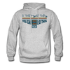 XZAKA Men "Self-Talk Power" Motivational Hoodie - M7124 - heather gray