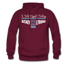 XZAKA Men "Self-Talk Power" Motivational Hoodie - M7127 - burgundy