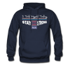 XZAKA Men "Self-Talk Power" Motivational Hoodie - M7127 - navy