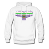 XZAKA Men "Self-Talk Power" Motivational Hoodie - M7128 - white