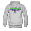 XZAKA Men "Self-Talk Power" Motivational Hoodie - M7128 - heather gray