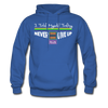 XZAKA Men "Self-Talk Power" Motivational Hoodie - M7128 - royal blue