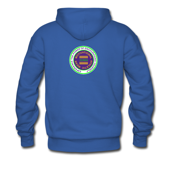 XZAKA Men "Self-Talk Power" Motivational Hoodie - M7128 - royal blue