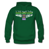 XZAKA Men "Self-Talk Power" Motivational Hoodie - M7128 - forest green