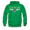 XZAKA Men "Self-Talk Power" Motivational Hoodie - M7128 - kelly green