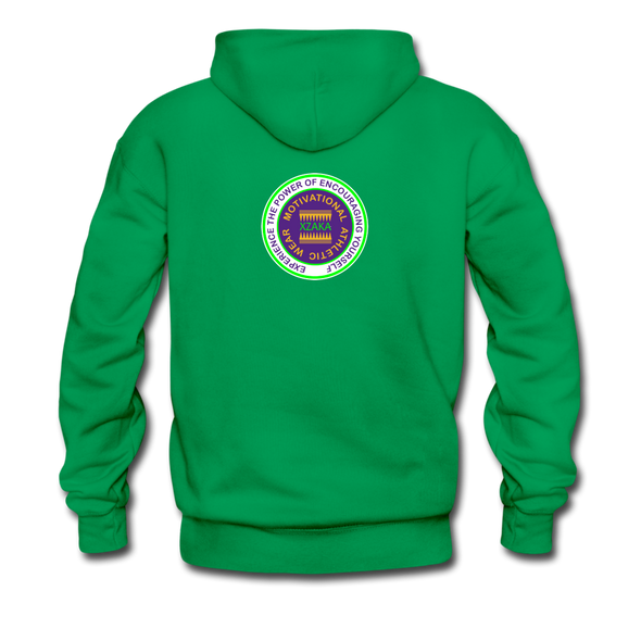 XZAKA Men "Self-Talk Power" Motivational Hoodie - M7128 - kelly green