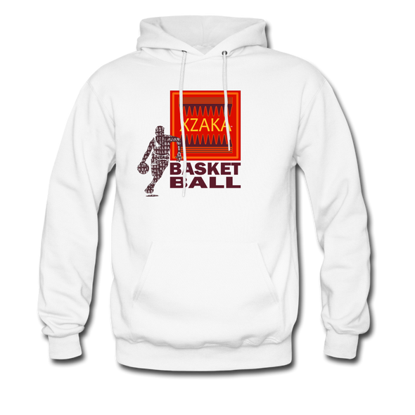 XZAKA - Men "Basketball" Motivational Hoodie - M7131 - white