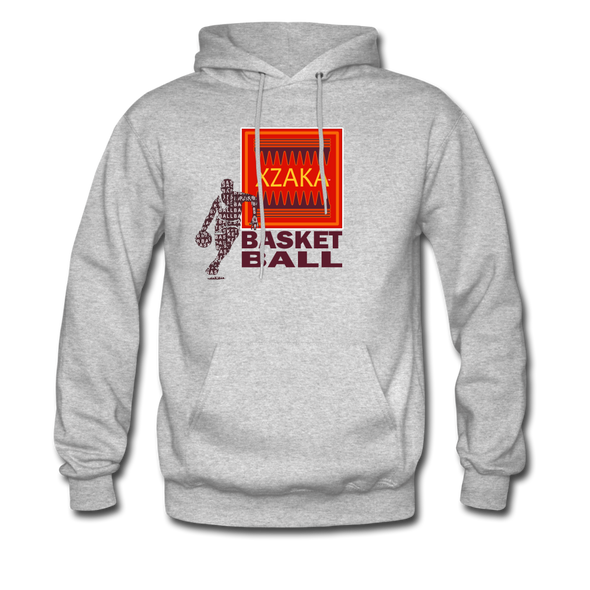 XZAKA - Men "Basketball" Motivational Hoodie - M7131 - heather gray