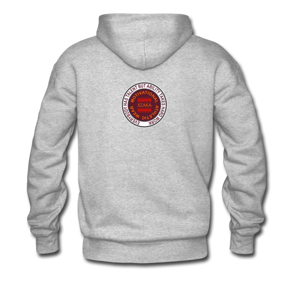 XZAKA - Men "Basketball" Motivational Hoodie - M7131 - heather gray