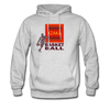 XZAKA - Men "Basketball" Motivational Hoodie - M7131 - ash 