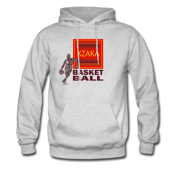 XZAKA - Men "Basketball" Motivational Hoodie - M7131 - ash 