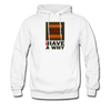 XZAKA - Men "I Have a Why" Motivational Hoodie - M7133 - white