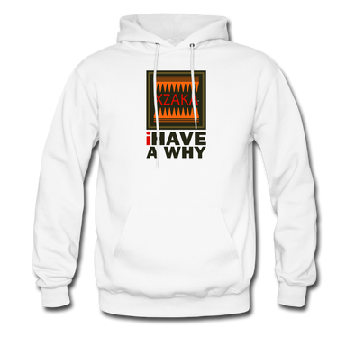 XZAKA - Men "I Have a Why" Motivational Hoodie - M7133 - white