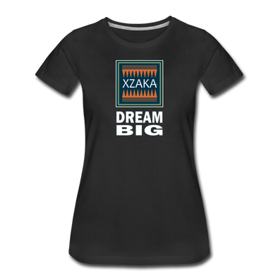 XZAKA - Women "Dream Big" Motivational T-Shirt - W2102 - black