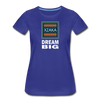 XZAKA - Women "Dream Big" Motivational T-Shirt - W2102 - royal blue