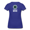 XZAKA - Women "Dream Big" Motivational T-Shirt - W2102 - royal blue