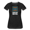 XZAKA - Women "Dream Big" Motivational T-Shirt - W2102 - charcoal gray