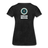 XZAKA - Women "Dream Big" Motivational T-Shirt - W2102 - charcoal gray