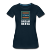 XZAKA - Women "Dream Big" Motivational T-Shirt - W2102 - deep navy